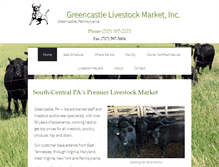 Tablet Screenshot of greencastlelivestock.com